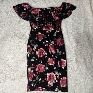 Off the Shoulder Floral Dress